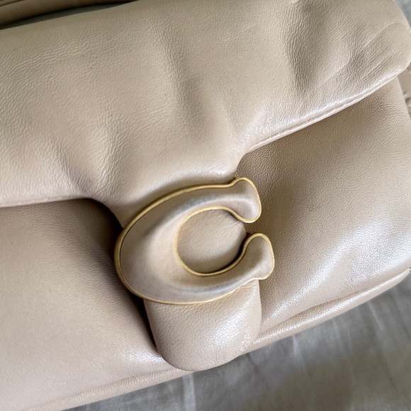 COACH Pillow Tabby Shoulder Bag 18, Cream - Picture 3 of 10